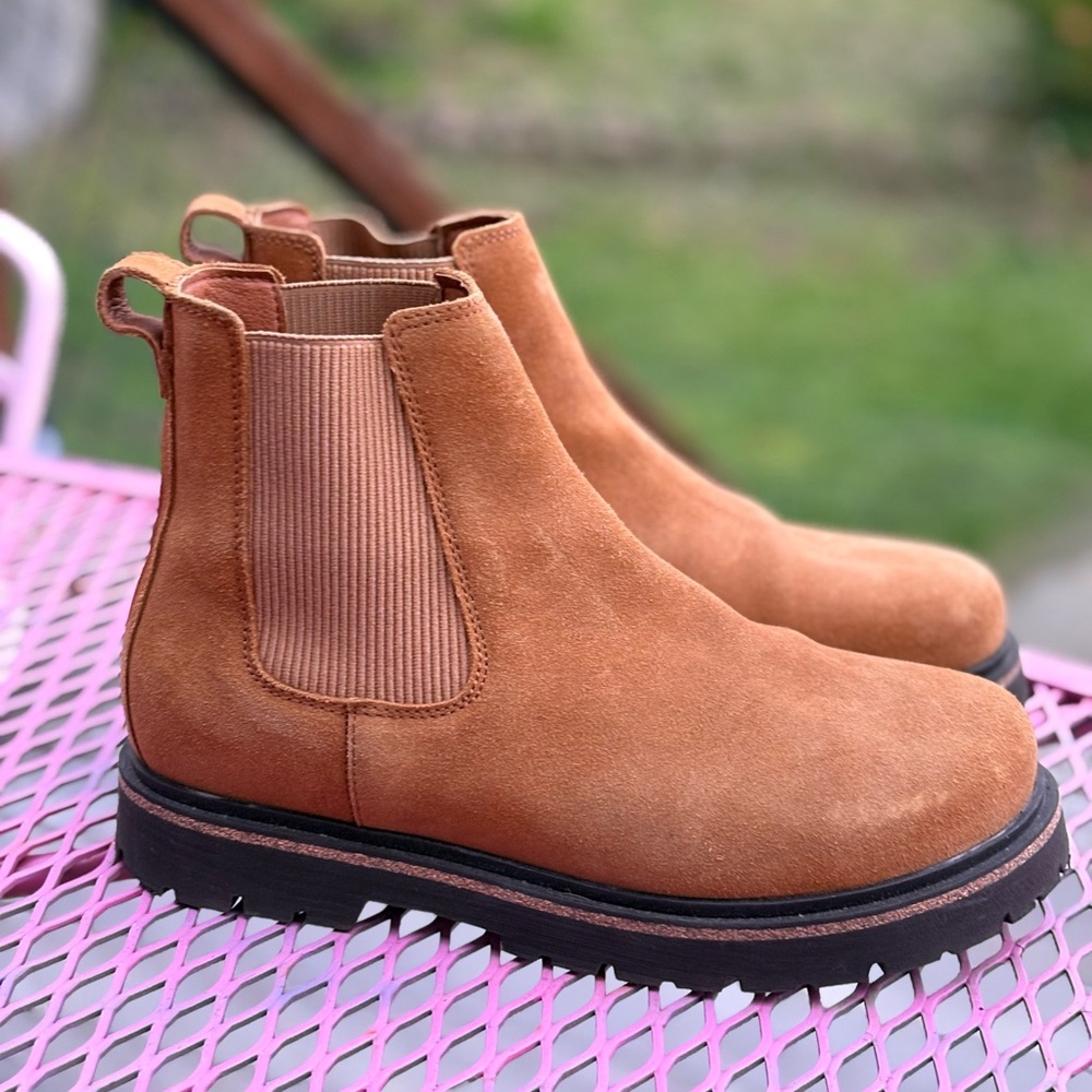 Birkenstock Tan Chelsea Boots